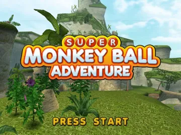 Super Monkey Ball Adventure screen shot title